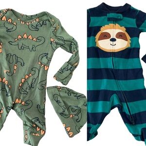 Carters Infant Boys 3 Piece Pajama Ensemble Size NB